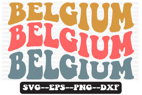 Belgium Quote Retro Svg Design for Graphics and Crafts