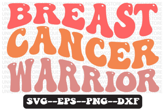 Breast Cancer Warrior Retro Svg Design for Crafts and Graphics
