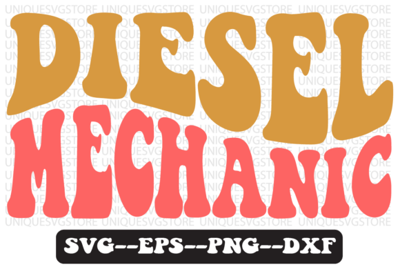 Diesel Mechanic Quote Retro Svg Design Review