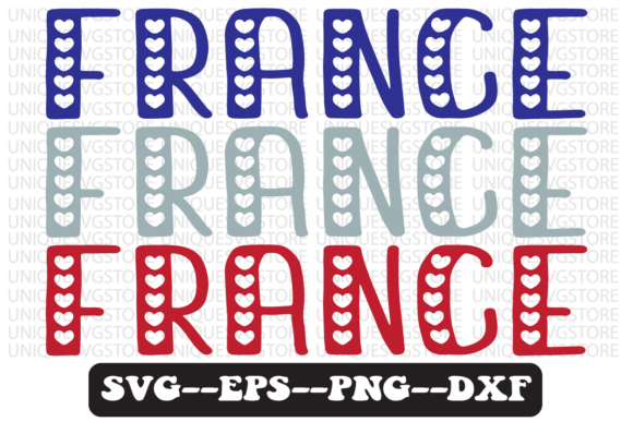 France Quote Retro Svg Design for Graphics and Crafts