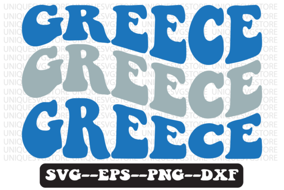 Greece Quote Retro Svg Design for Graphics and Crafts