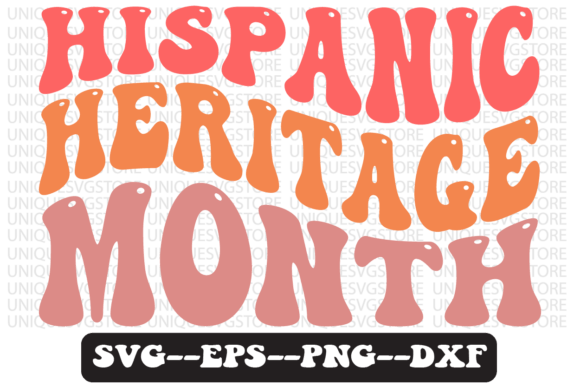 Hispanic Heritage Month Retro Svg Design for Graphics & Crafts