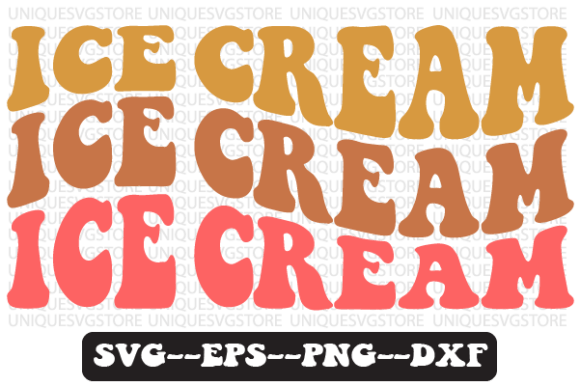 Ice Cream Quote Retro Svg Design for Graphics and Crafts