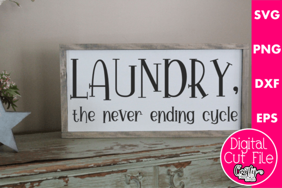 Laundry the Neverr Ending Cycle Graphics for Crafts