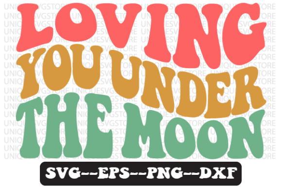 Loving You Under the Moon Retro Svg: A Crafts and Graphics Review