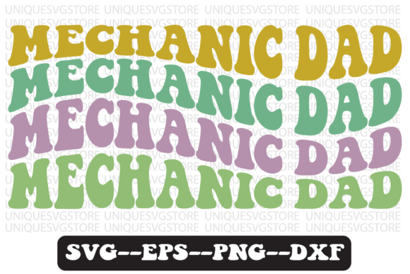 Mechanic Dad Quote Retro Svg Design: Graphics & Crafts for Publishers