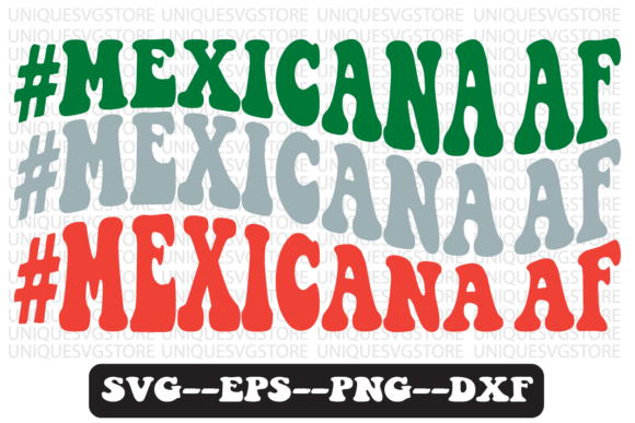Mexicana Af Quote Retro Svg Design for Graphics and Crafts