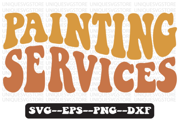 Painting Services Quote Retro Svg Design for Crafts & Graphics