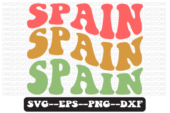 Spain Quote Retro Svg Design: A Graphic Design Asset for Crafts