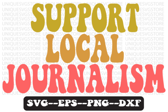 Support Local Journalism Svg Design Review